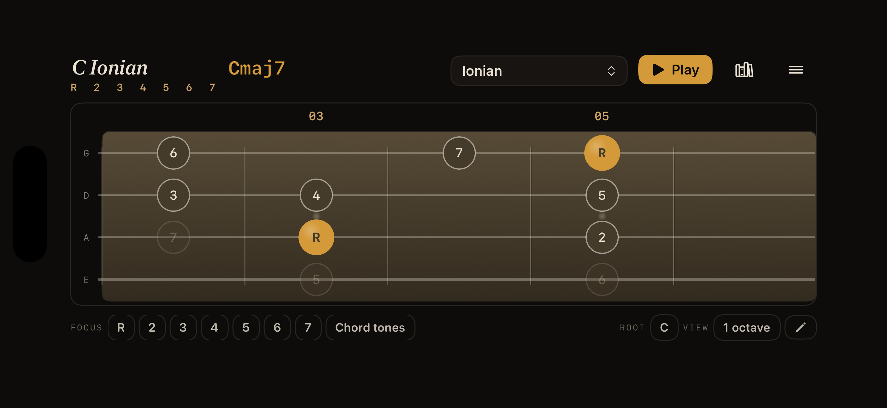 BassEducation Fretboard neck screen