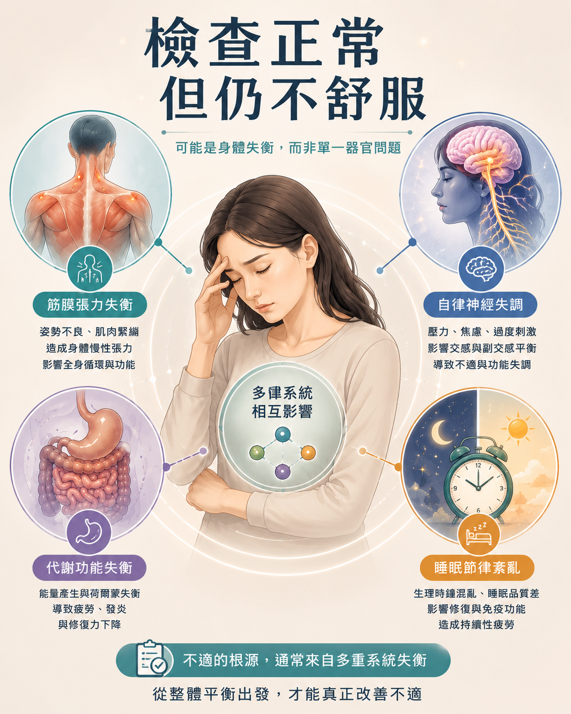 檢查正常，為什麼還是很不舒服？