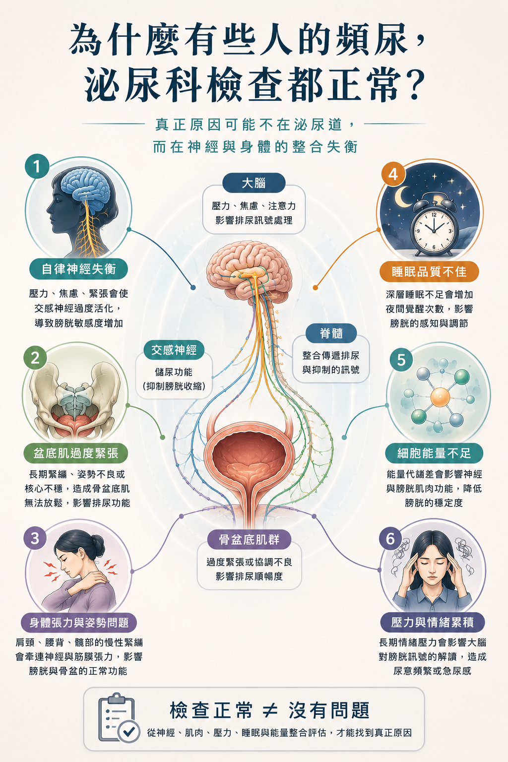 為什麼有些人的頻尿,泌尿科檢查卻正常?
