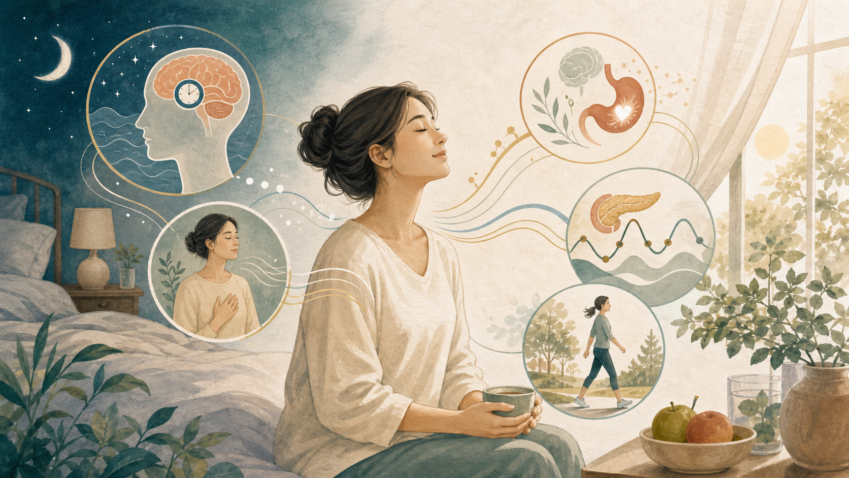 她是來減重的，卻先治療了失眠
