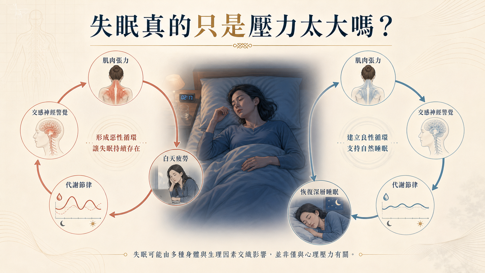 失眠真的只是壓力太大嗎？