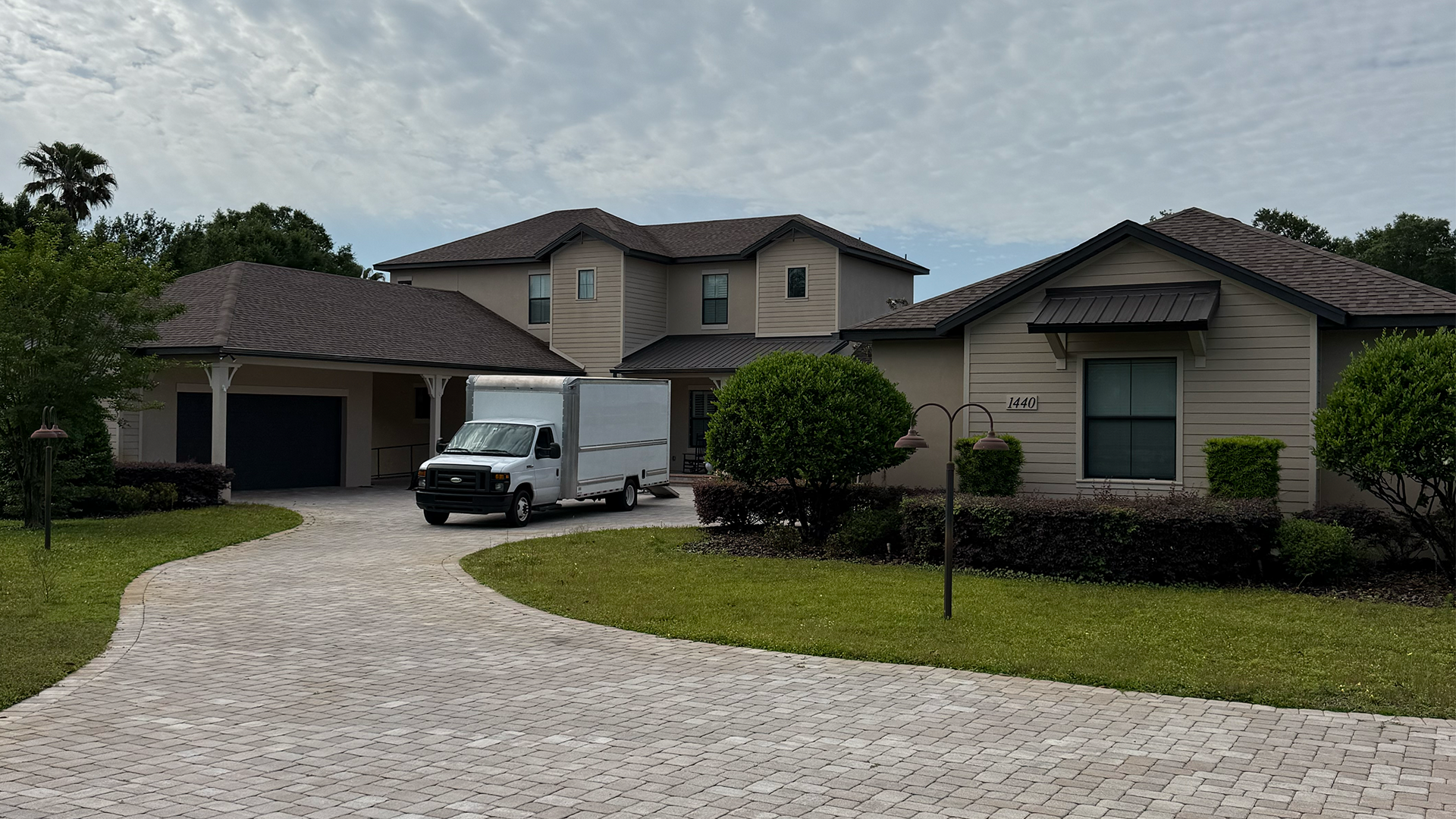 Estate exterior before repaint
