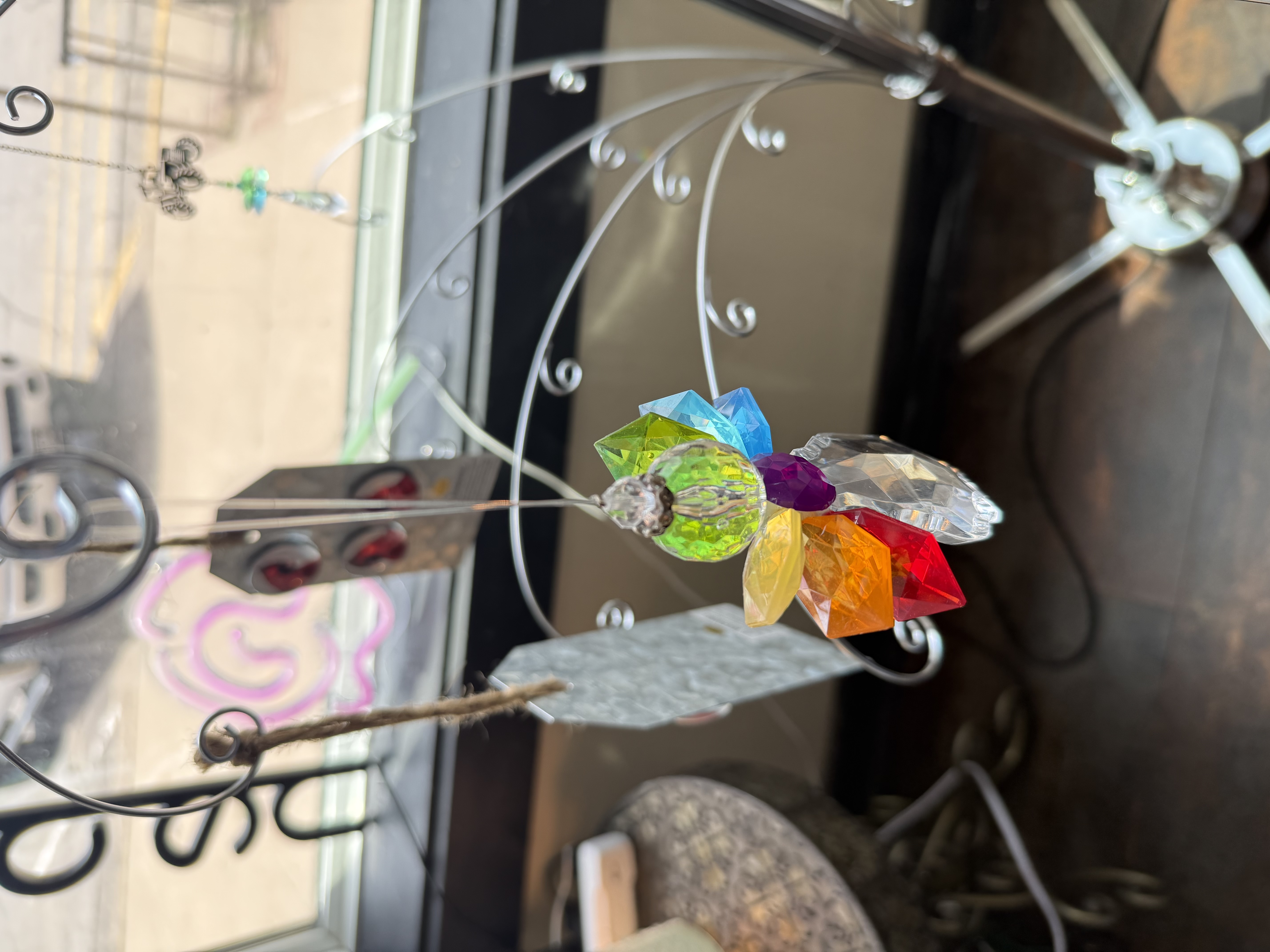 Sun catcher in the shop window