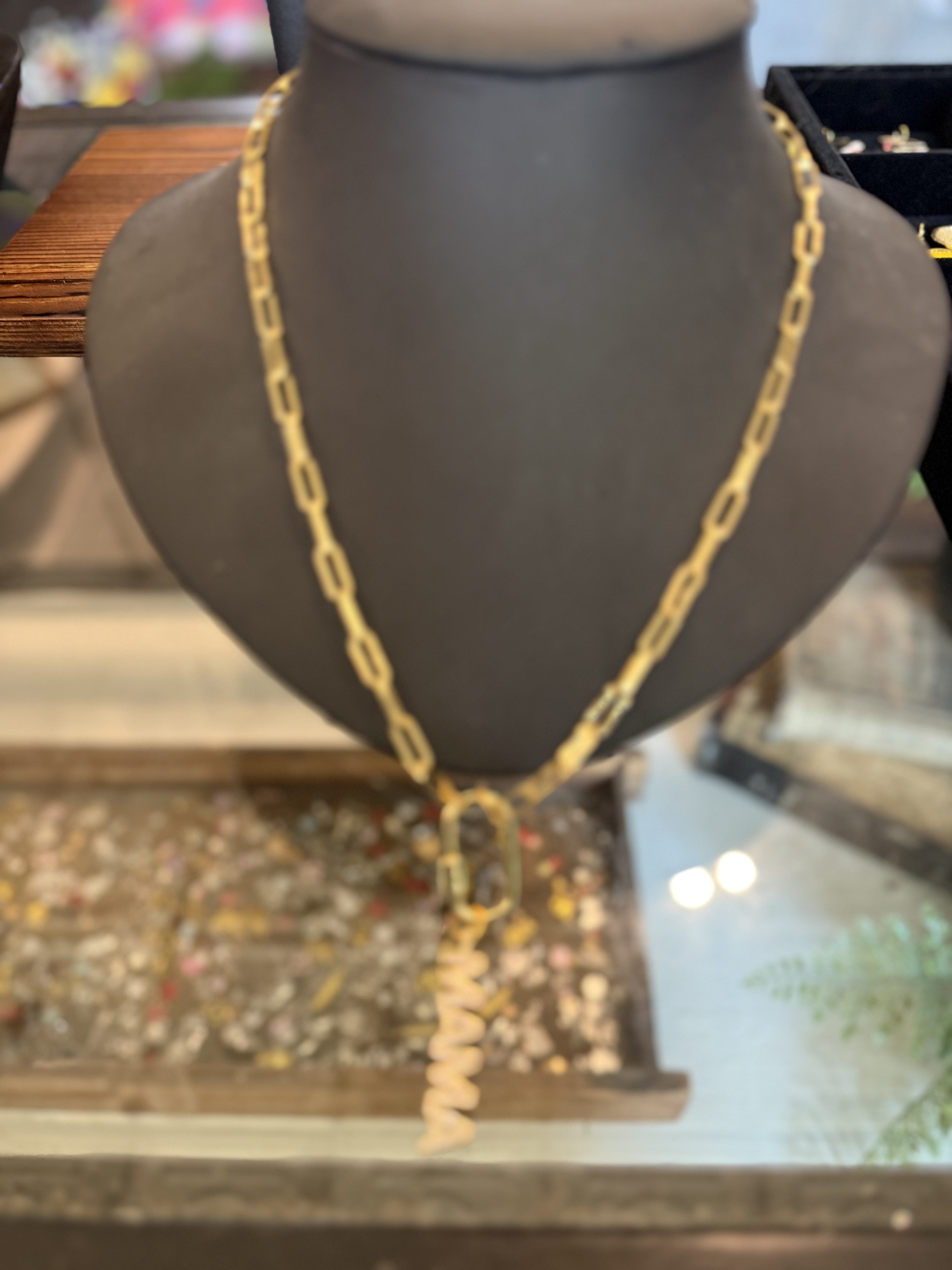 Gold cross necklace