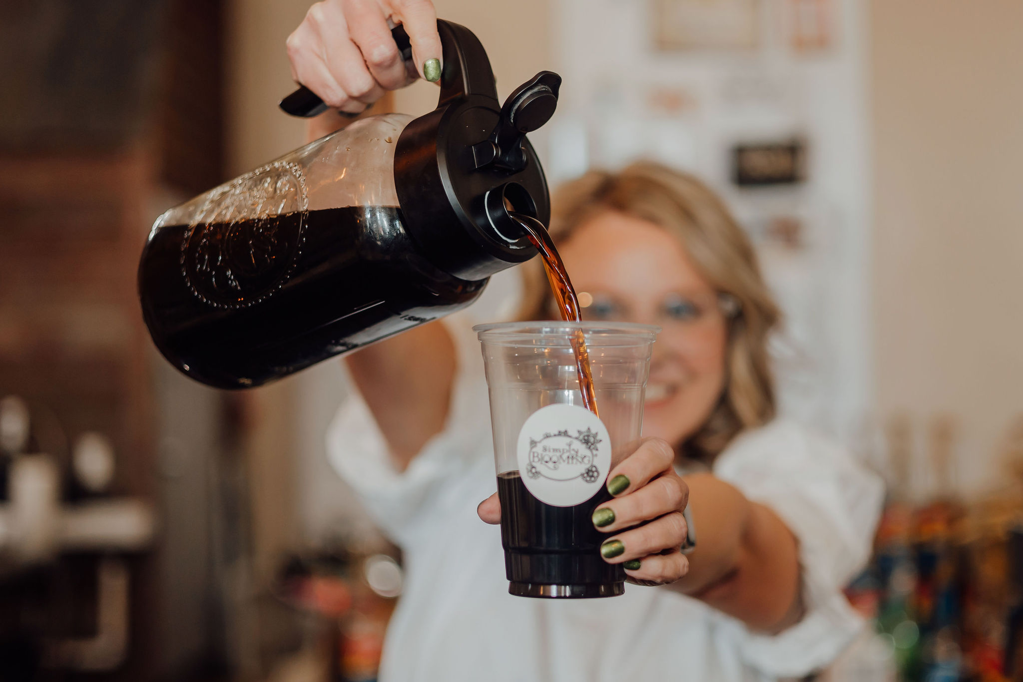 Snacks, energy drinks and grab-and-go treats at Simply Blooming