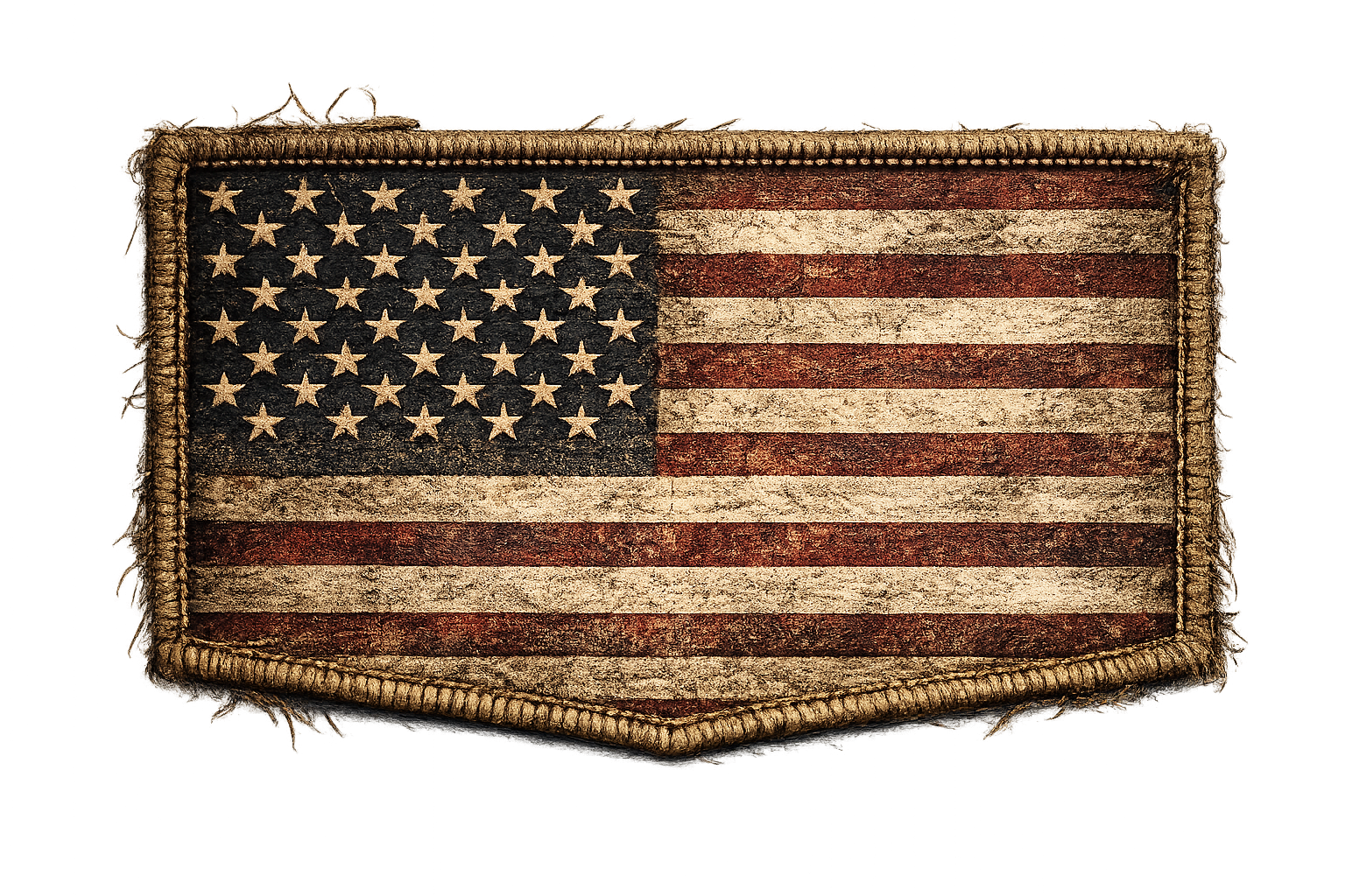Distressed American flag