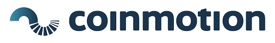 Coinmotion logo with stylized circular icon and bold lowercase text.
