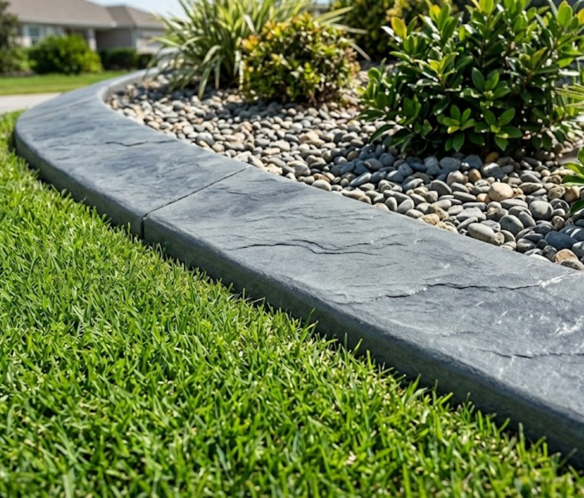 Continuous Slate Stamped Landscape Curbing