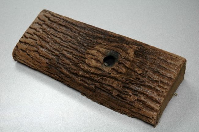 Bark Texture slant concrete curbing