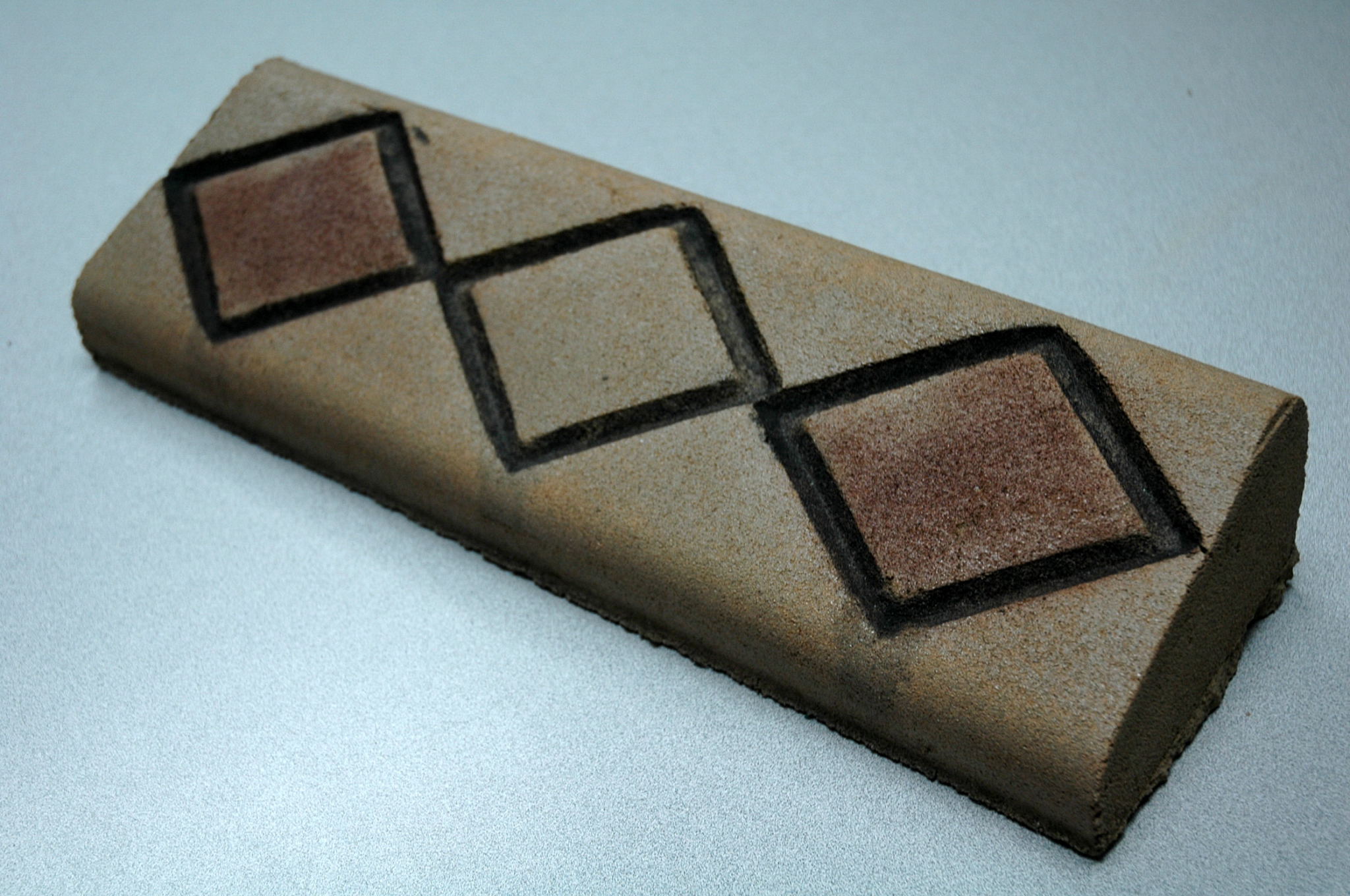 Shaded Diamond slant concrete curbing texture