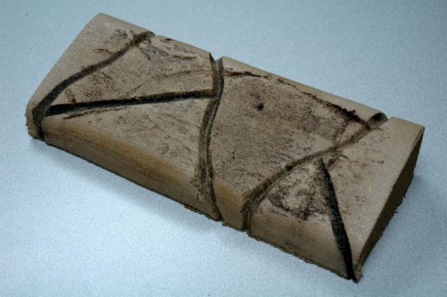 Split Stone with Spanish Texture slant concrete curbing