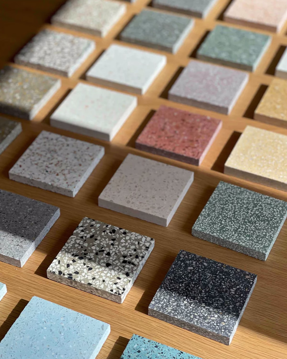Resolved custom terrazzo design prepared for fabrication and installation