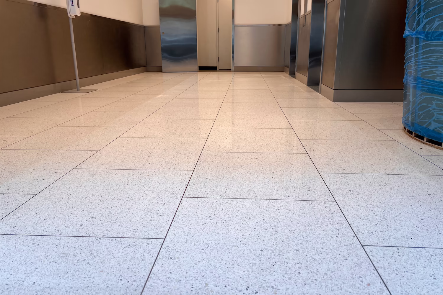 Terrazzo lobby flooring by Doreon at 323 East 34th Street in New York.