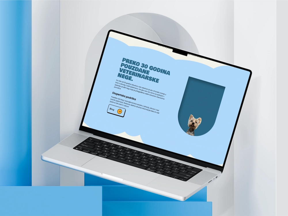 Veterinary website design focused on trusted pet healthcare and expert animal care services