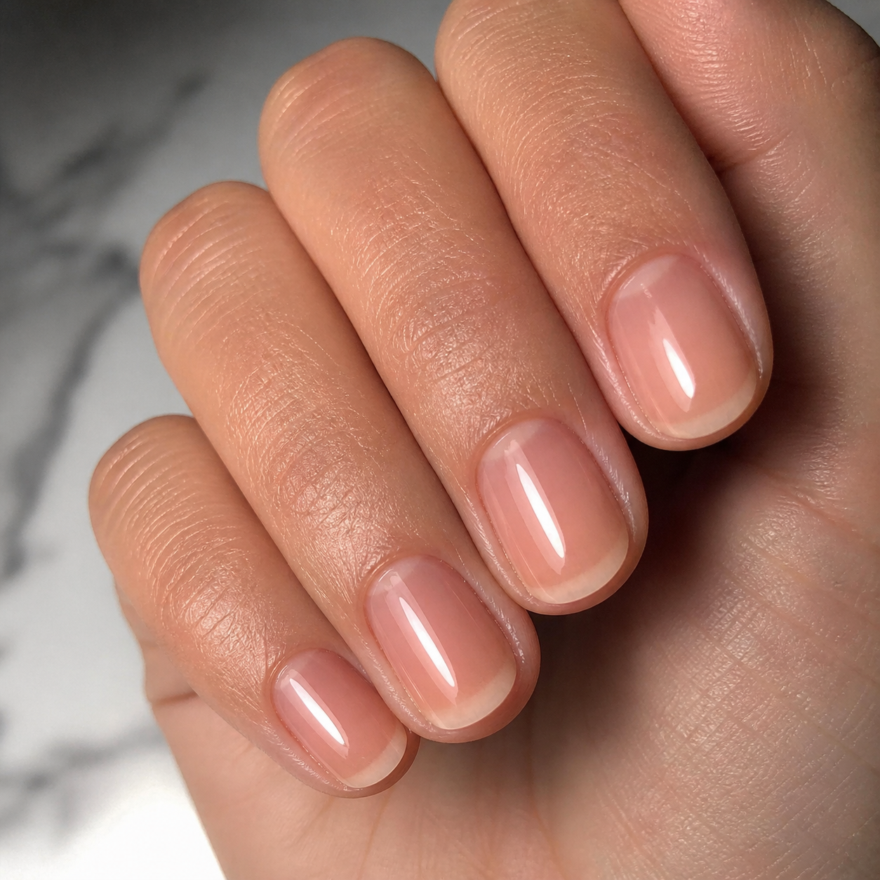 White matte almond with pearl accents