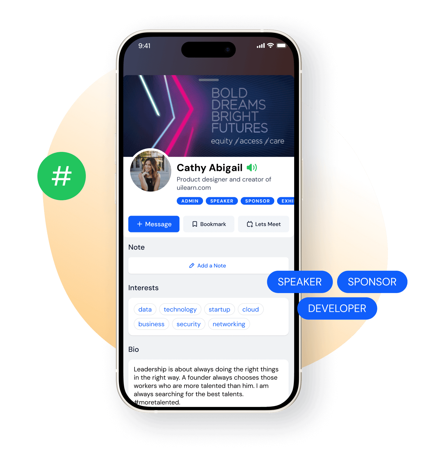 Eventspot event networking app connects people at events and conferences