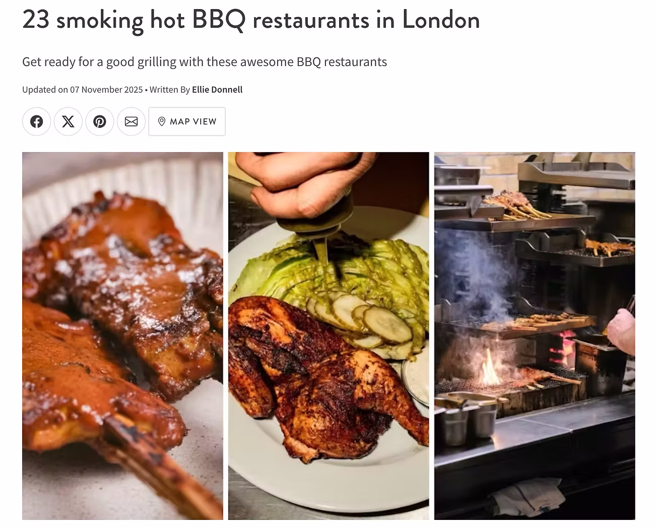 22 smoking hot BBQ restaurants in London