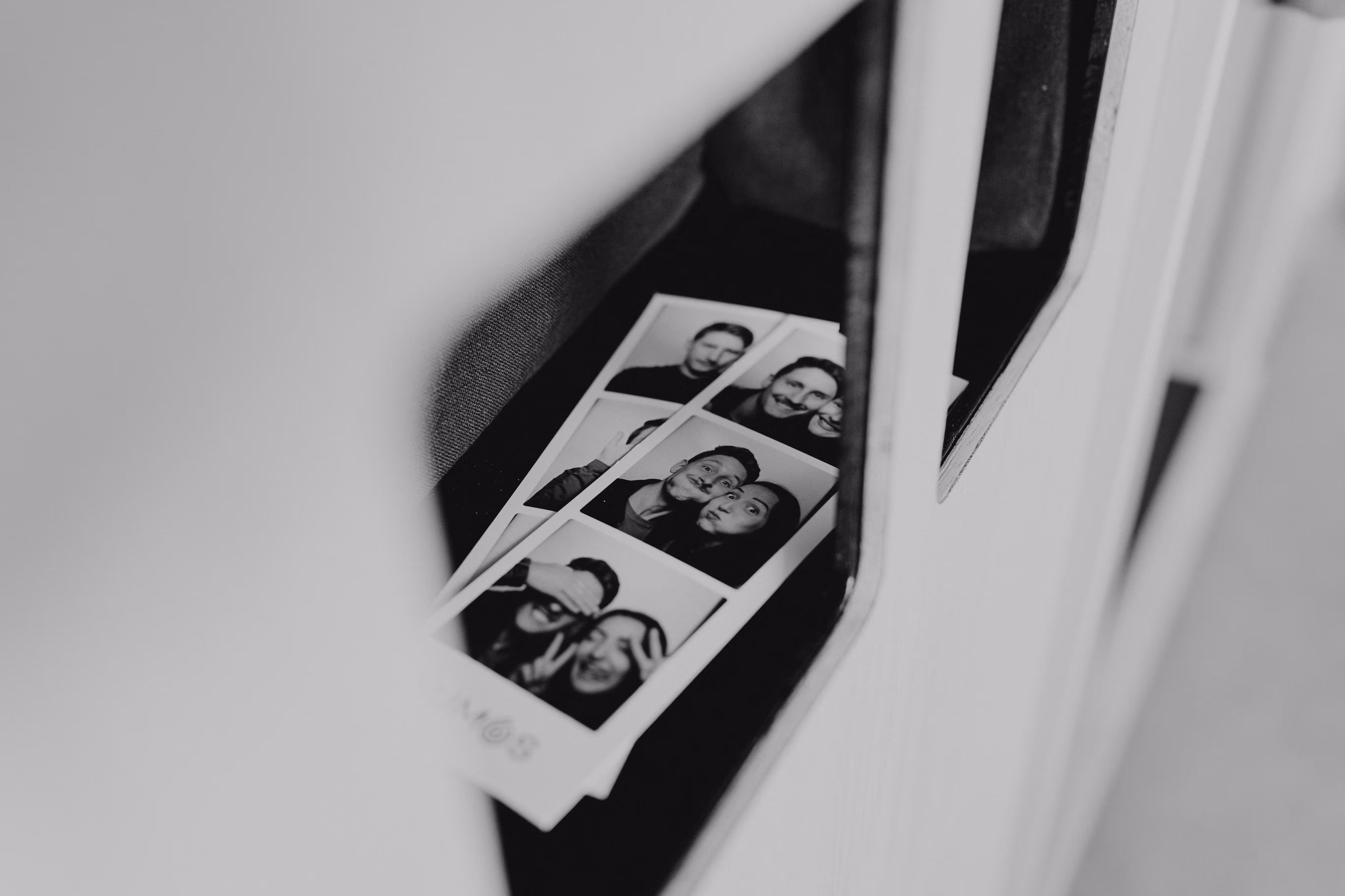 Photo strip coming from the booth