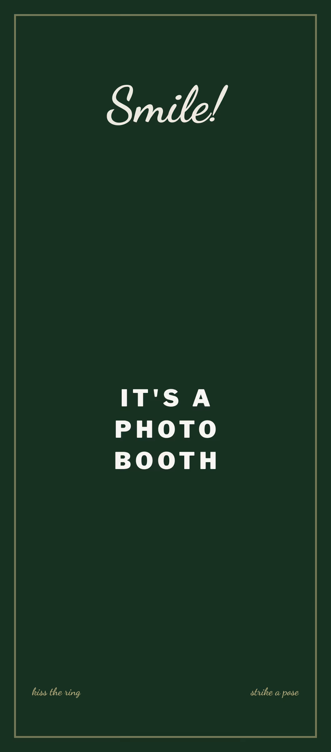 Minimal smile backlit signage example