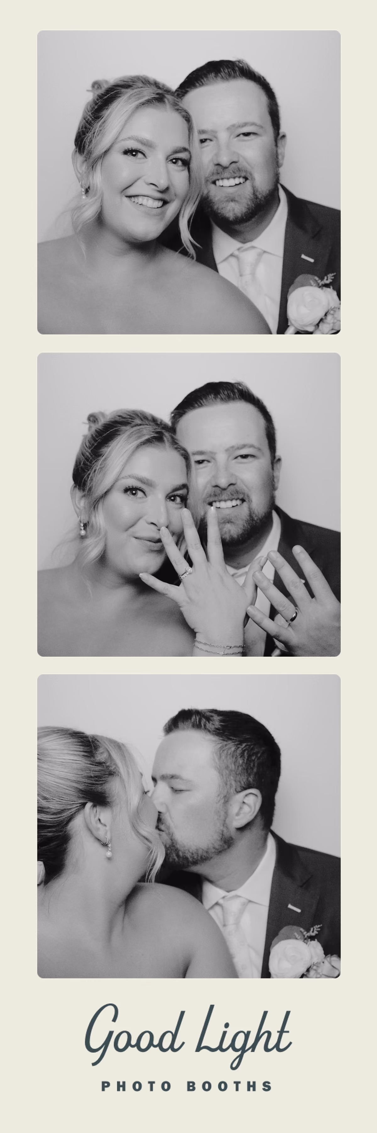 Good Light wedding photo strip
