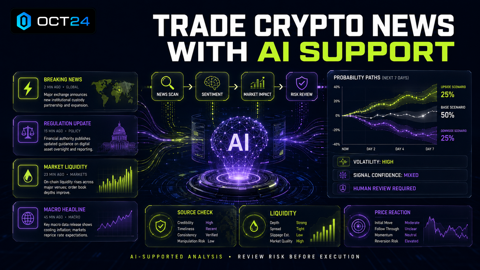 How to Trade Crypto News with AI Support