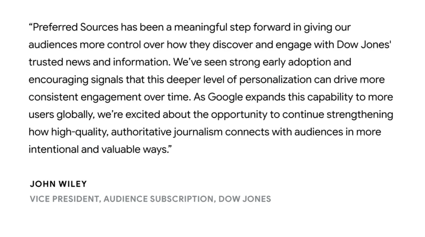 John Mueller from Google announcing the Preferred Sources expansion to AI Overviews and AI Mode on May 27, 2026