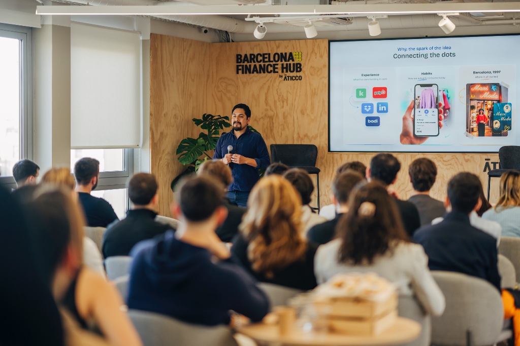 Founder presenting