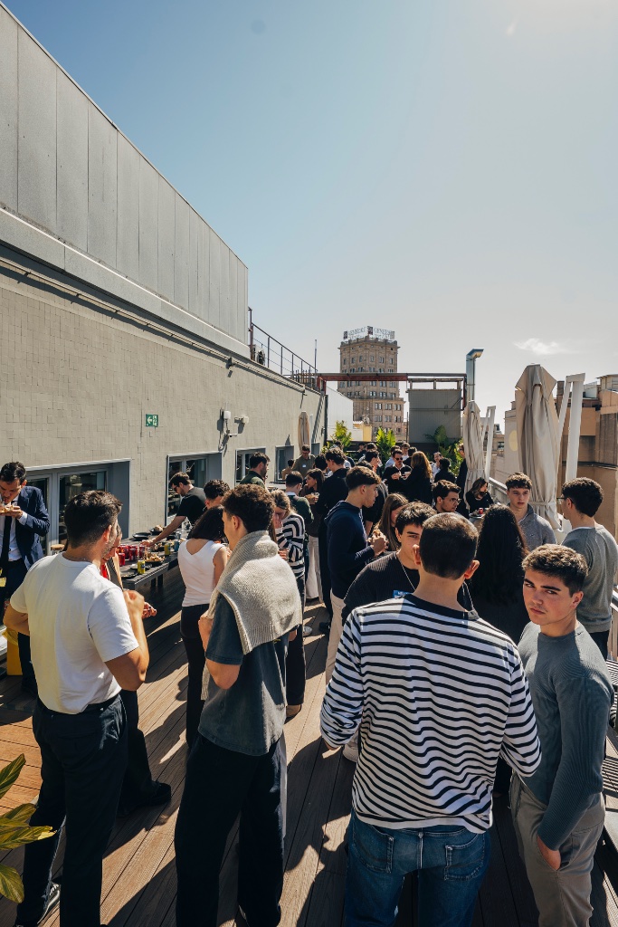 Networking on rooftop