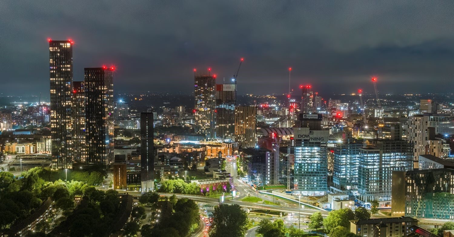 Manchester city skyline