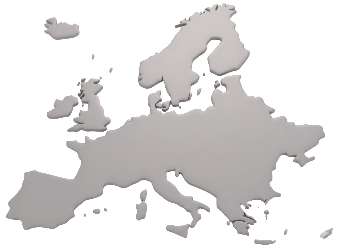 Europe map (No borders)