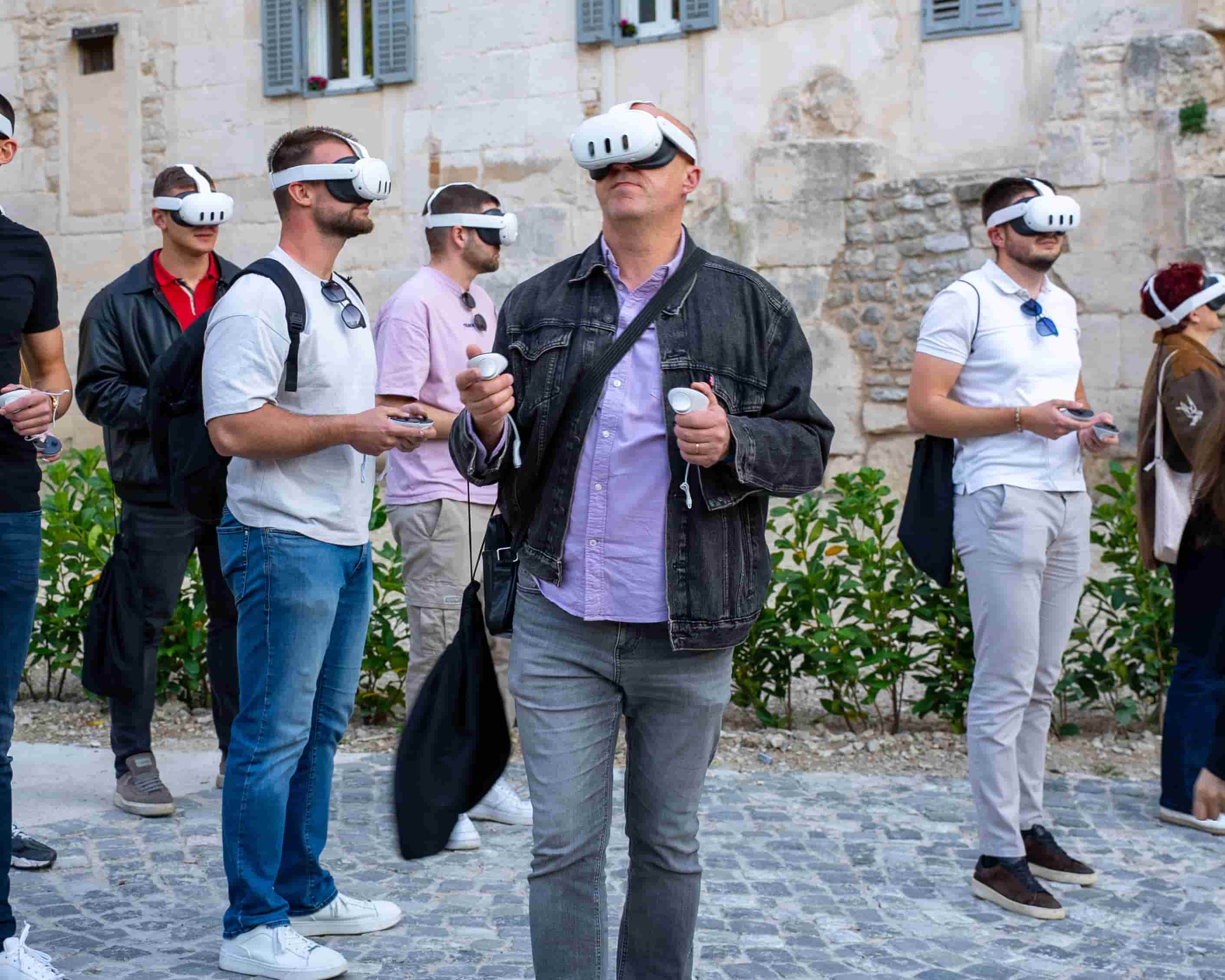 Diocletian's Palace tickets guide 2026 — Time Walk group VR tour with Meta Quest 3 headsets, licensed guide included in €19 tour price, Split Croatia