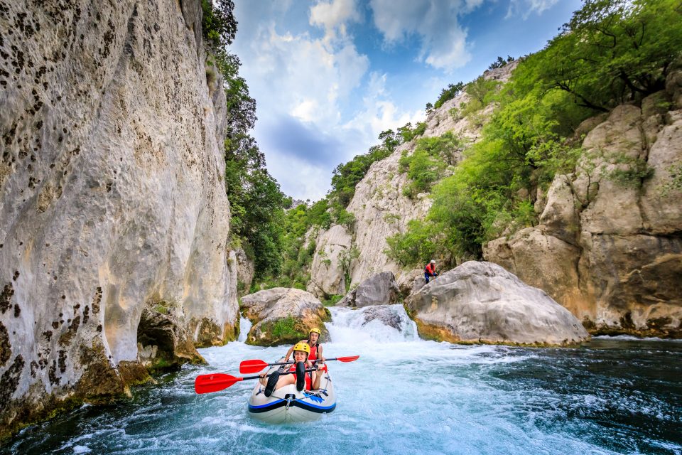Adventure activities near Split Croatia — Cetina rafting Omiš, paintball, zip-lining, sea kayaking within 30 km radius of Split for adventure travellers