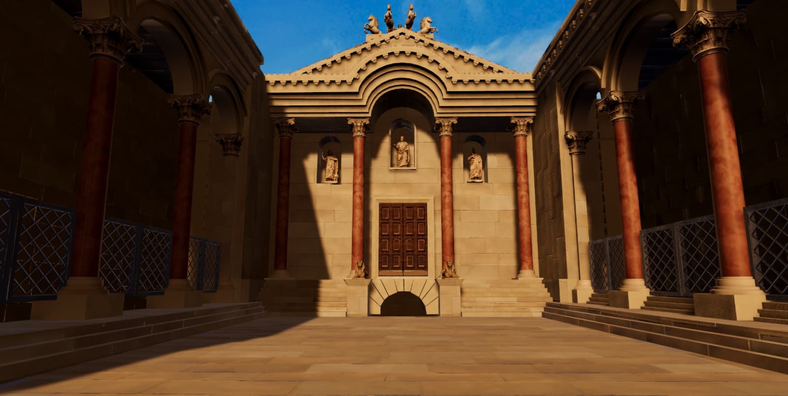 Reconstrucción en realidad virtual del Peristilo del Palacio de Diocleciano en el año 305 d.C.