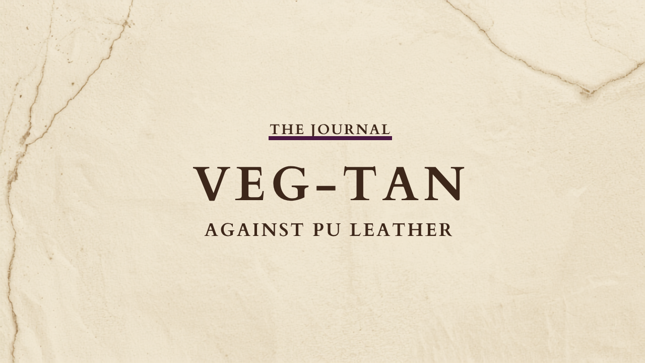 The Journal cover graphic for Veg-Tan Against PU Leather
