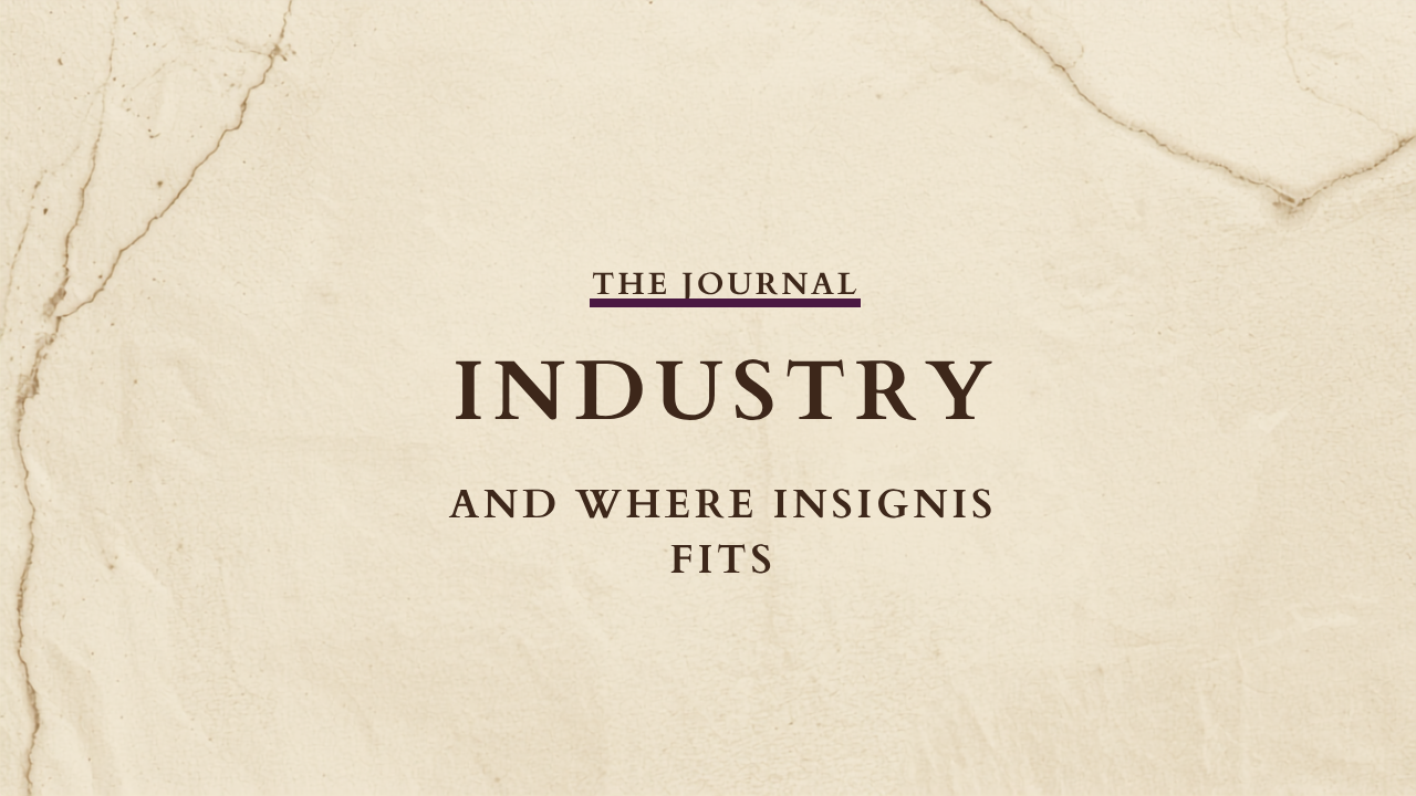 The Journal cover graphic for The Industry, and Where Insignis Fits