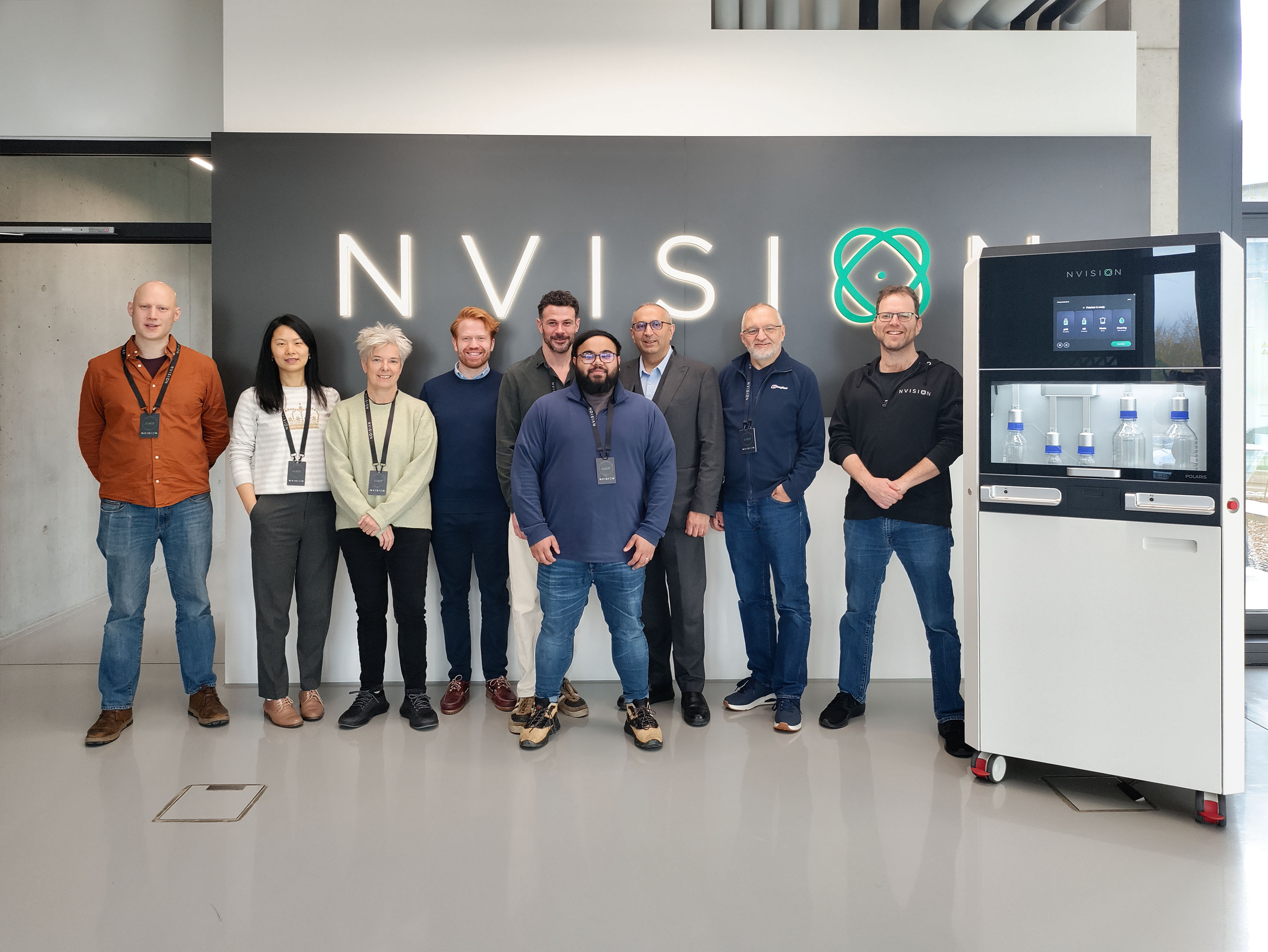 CHARM project partners form NVision, UCL and Gold Standard Phantoms collaborating on standardized calibration for hyperpolarized MRI.