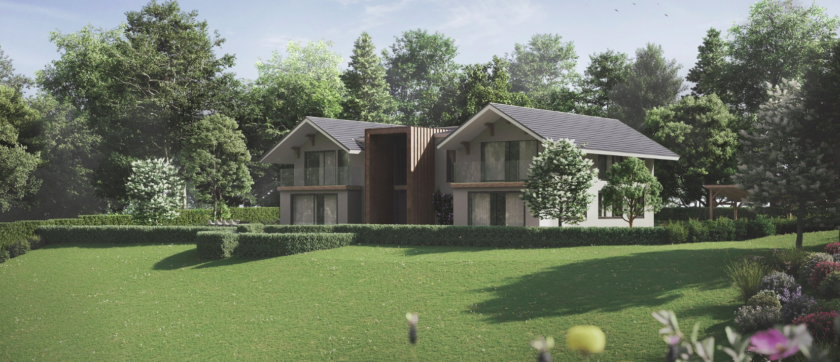 Planning drawing for the Grangewood Green Belt new-build, Bledlow Ridge, Buckinghamshire