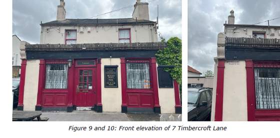 Existing front elevation of 7 Timbercroft Lane, Plumstead