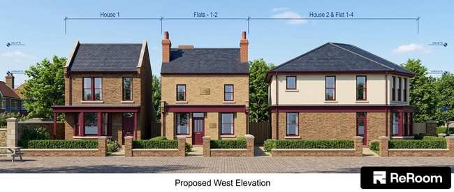 Proposed West Elevation render, Who'd a Thought It, 7 Timbercroft Lane