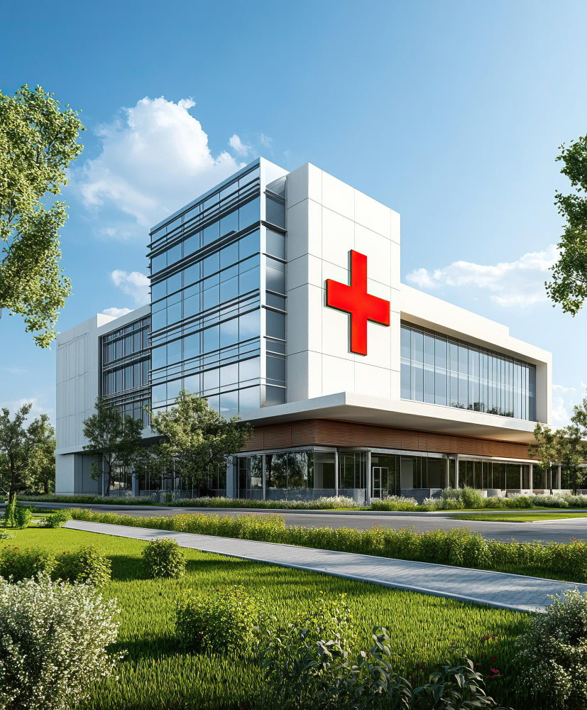 Building of hospital