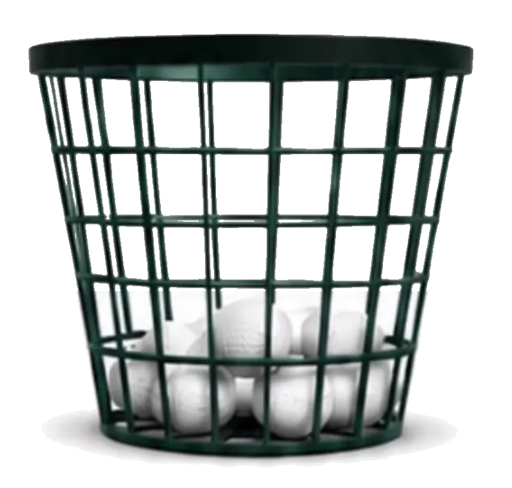 Small basket of 30 range balls