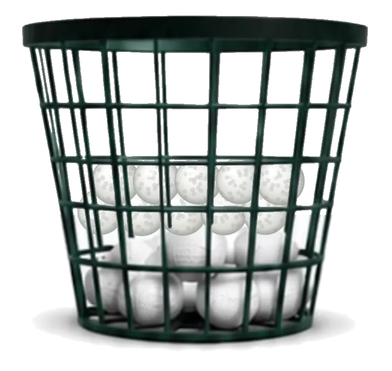 Medium basket of 60 range balls