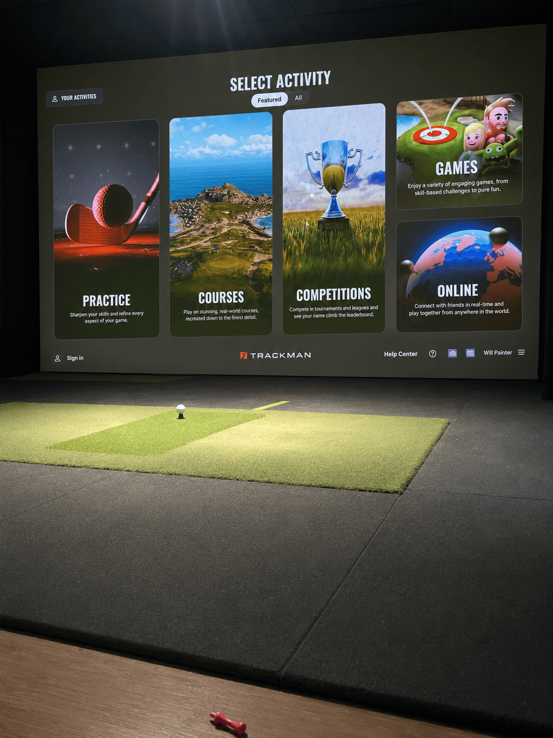 Trackman Simulator in Derby