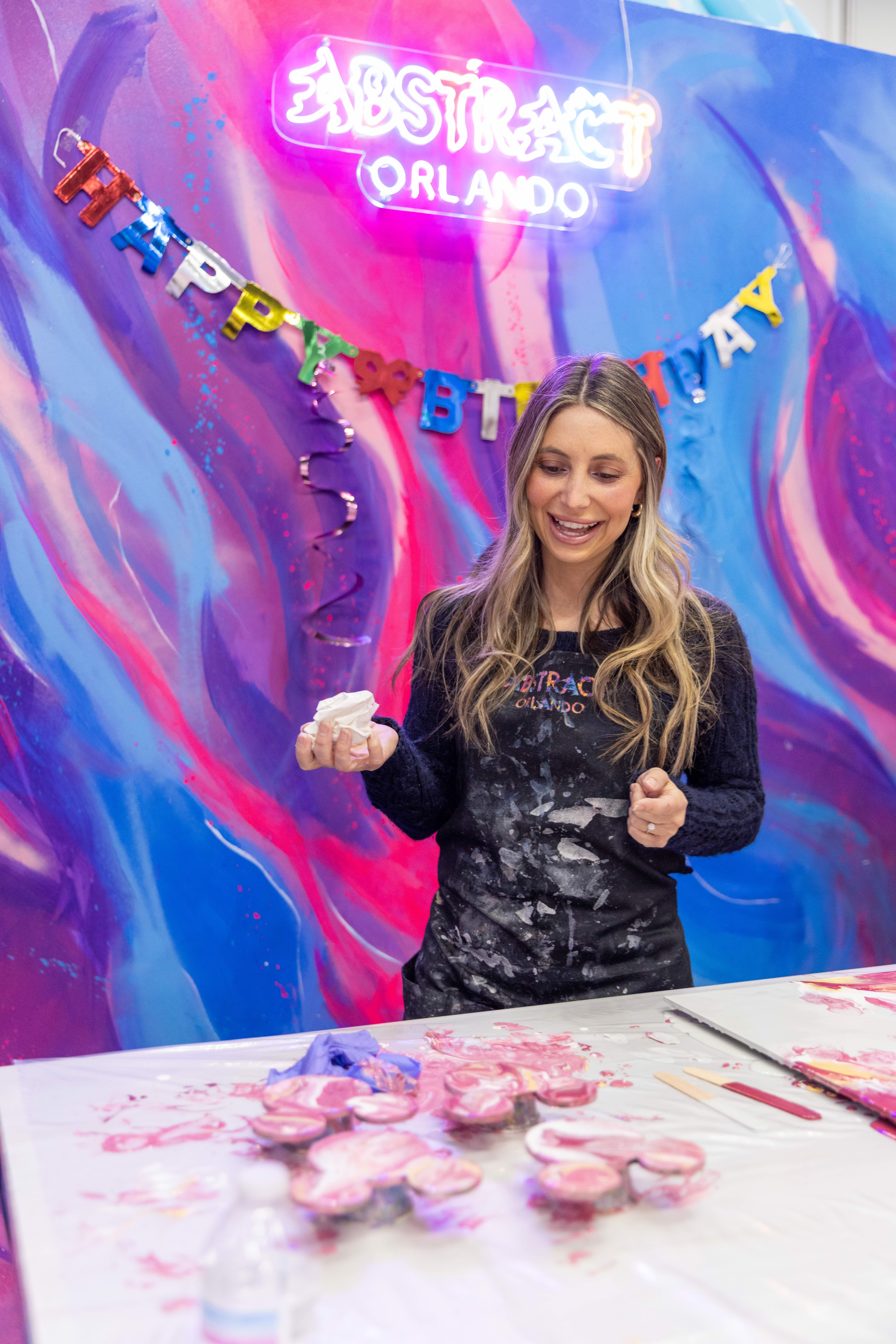 Guest celebrating a birthday party at the studio