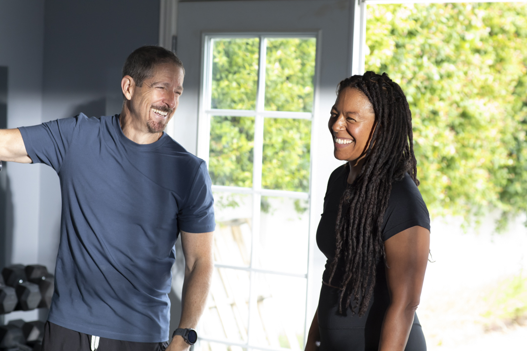 Coach Tom Hoffman and client — Hoffman Strength Lab Studio City