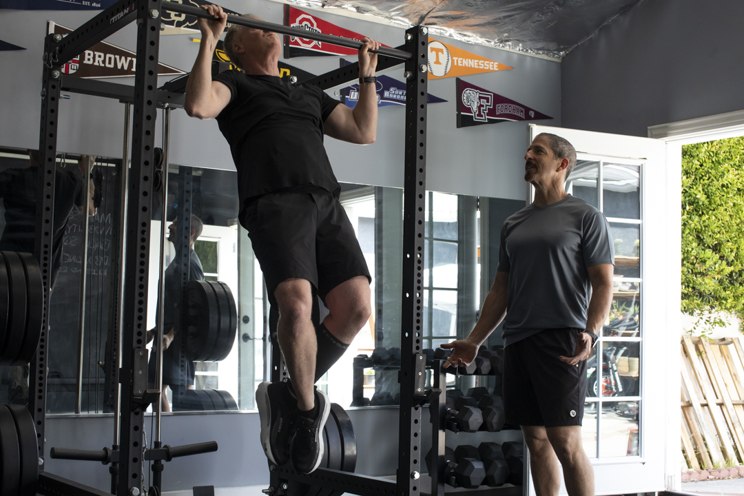 Tom Hoffman coaching at Hoffman Strength Lab Studio City