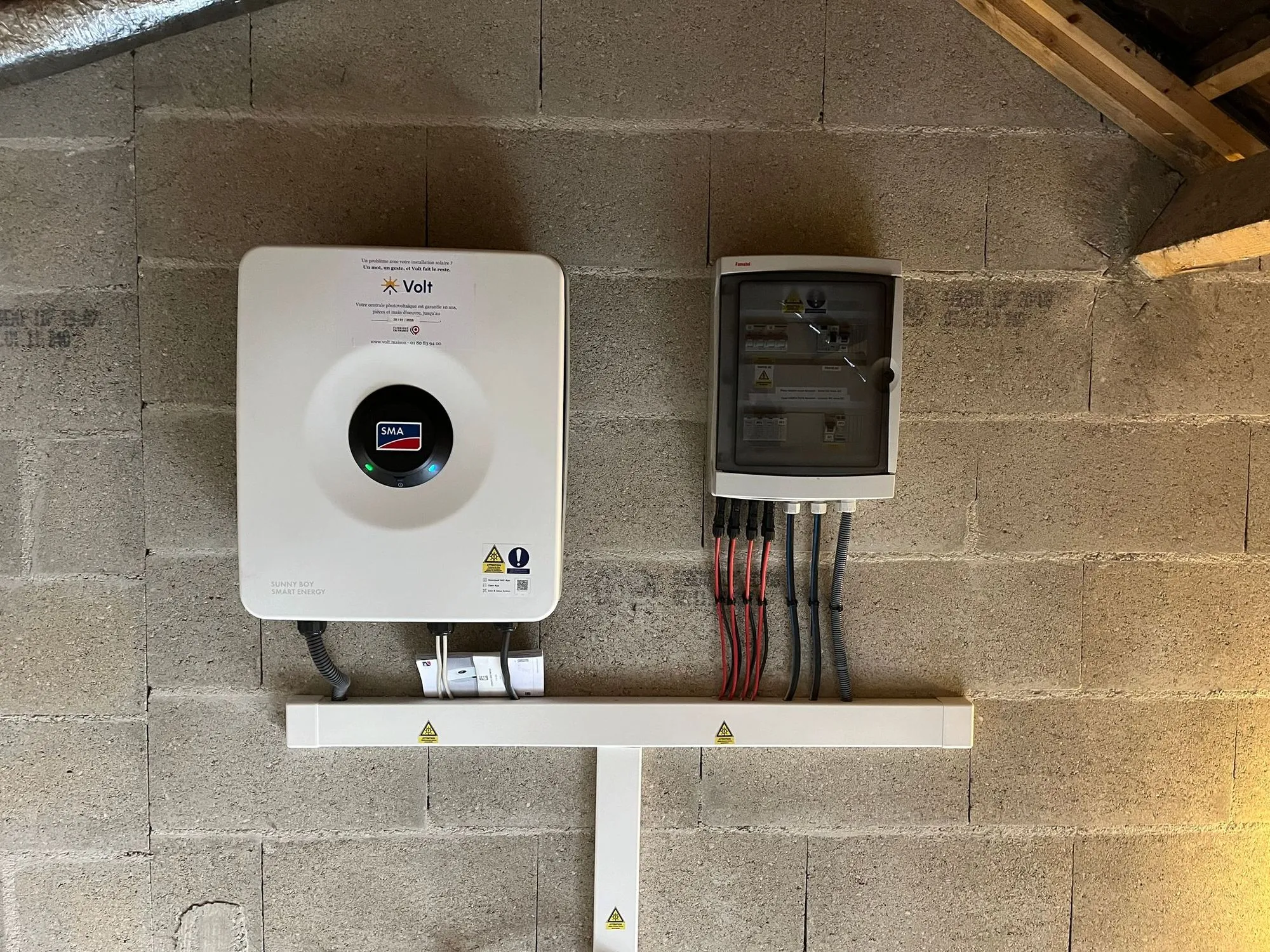 Onduleur hybride SMA Sunny Boy Smart Energy 6.0 et coffret de protection à Houilles (78800)