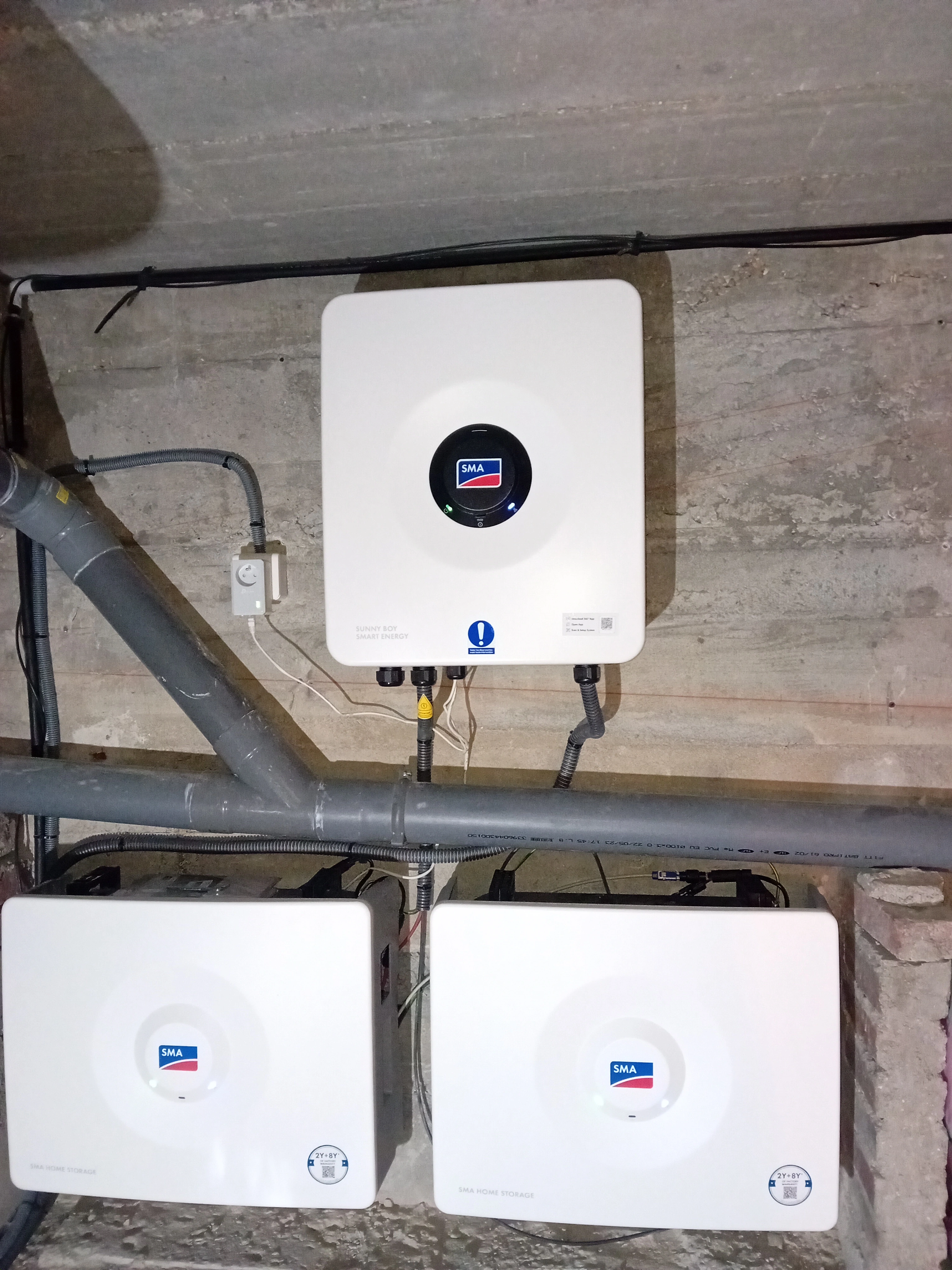 Onduleur hybride SMA Sunny Boy Smart Energy et deux modules SMA Home Storage, Paris 19 (75019)
