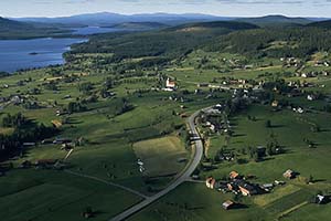 Flygbild över Klövsjö
