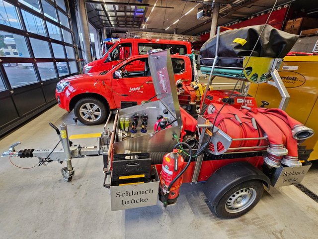 Anhänger Pumpe Typ 2 der Feuerwehr Sachseln